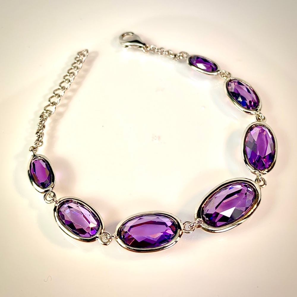 925 Sterling Silver Tanzanite Bracelet